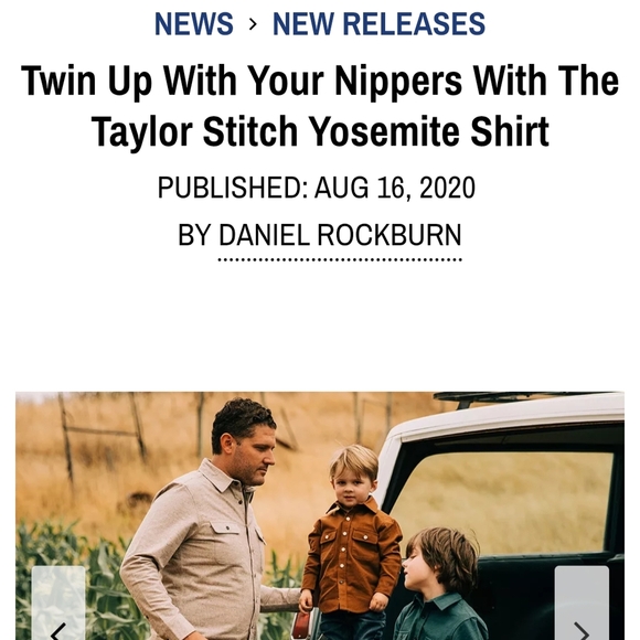 Taylor Stitch 100% Organic Cotton Little Yosemite Button-Up Shirt - Picture 8 of 8